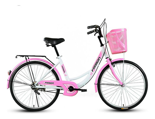 Bicicleta Fission Vintage Para Dama Rosa,lila Y Beige 