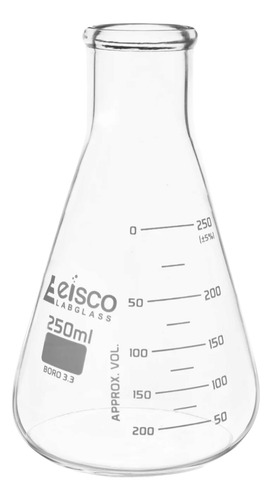 Matraz Erlenmeyer 250ml 5pzs Eisco