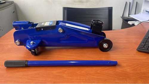 Gato Hidráulico Tipo Caimán 2 Toneladas . Marca Brufer Azul
