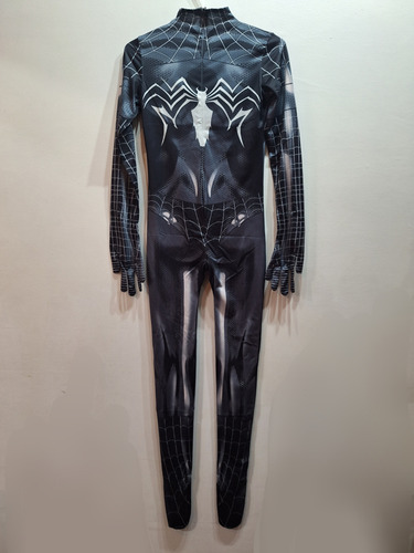 Traje Negro Mujer Araña Spiderwoman Venom Con Máscara