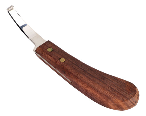 Cuchillo De Pezuña De Acero Con Mango De Madera Puntiagudo P