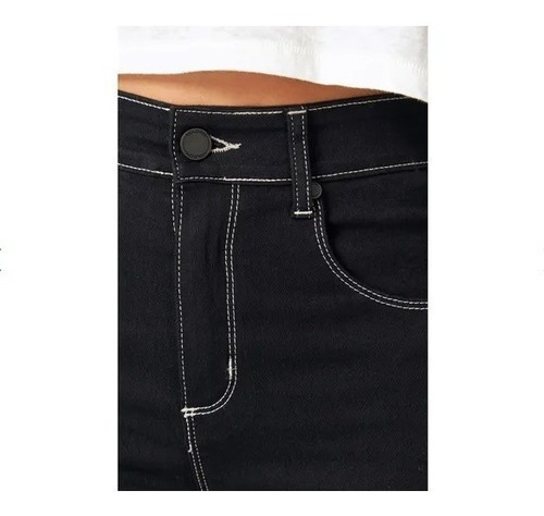 Jean Mujer Volcom Chupin Skinny Negro Sid Contrast Black
