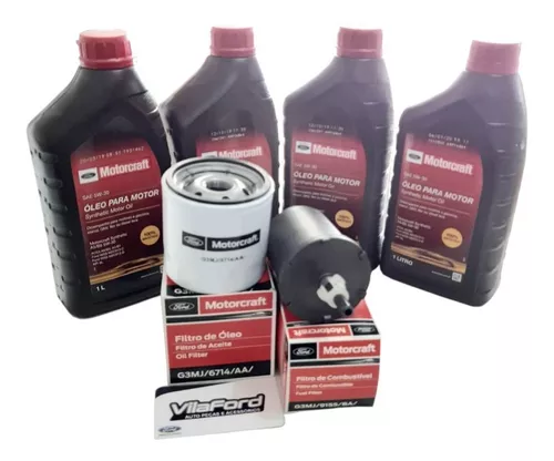 Kit 3 Filtros + Aceite Sintético Motorcraft 5w30 Ford Ka