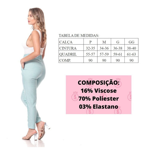 Imagem 6 de 6 de Calça De Moletom Joguer Cintura Alta Feminina Confortável Nf