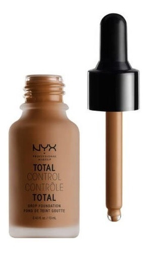 Base de maquillaje líquida NYX Professional Makeup Total control Control Total tono mocha 19 - 13mL