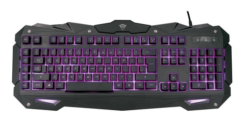 Teclado Trust Gxt 840 Myra Gaming Retroiluminado 3 Colores