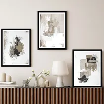 Comprar Set X3 Cuadros Modernos Arte Abstracto 30x40 Cm