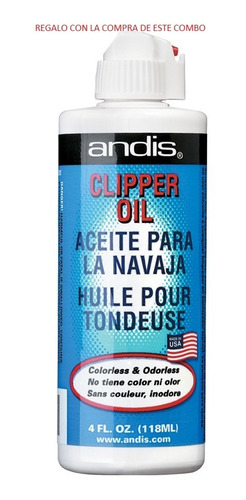 Imagen 5 de 5 de Andis Combo Cuidado De Hojillas, De Regalo El Clipper Oil