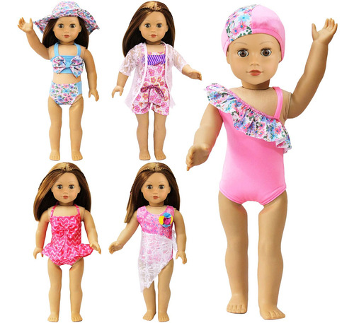 Ropa De Baño Para Muñecas American Girl, 10 Unidades De T.