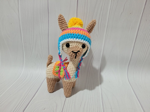 Amigurumi Llama Alpaca Guanaco Tejido Al Crochet