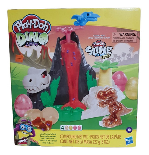 Play Doh Dino Crew - Isla Del Volcán Slime Hydro - Hasbro