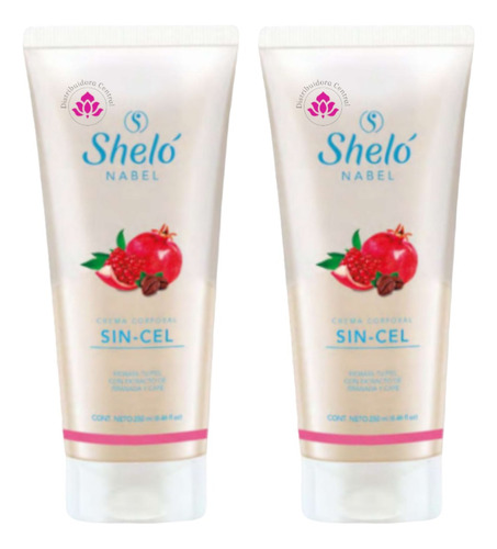 Crema Corporal Sin- Cel Shelo Nabel® 250ml. 2 Piezas