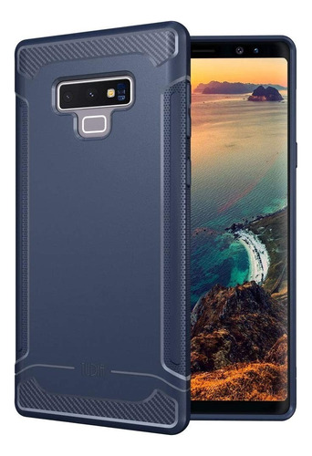  Funda Resiste Antigolpes Para Galaxy Note 9 Azul Marino