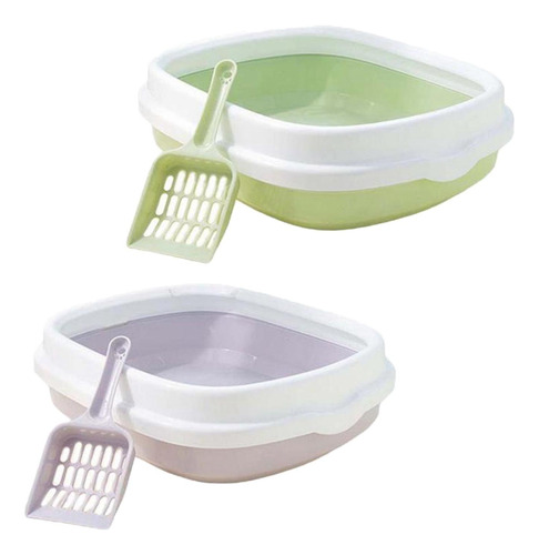 2 Inodoros Semicerrados Para Gatos, Orinales Abiertos