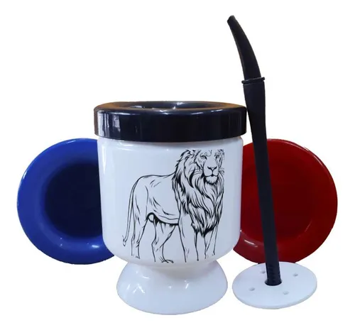 comprar Mate Plastico Leon Cuatro Patas Rey De La Selva M2