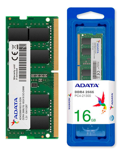 Memoria Ram Notebook Ddr4 16gb Adata Ad4s266616g19-sgn