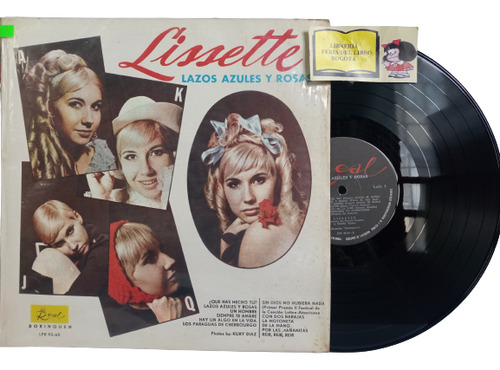 Lp - Acetato - Lissette - Lazos Azules Y Rosas - 1978 - Pop