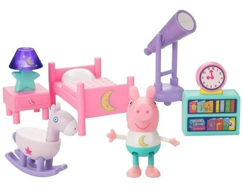 Imagen 2 de 4 de Peppa Pig Figuras Playset Con Accesorios Suzy Bebe Papa Edu