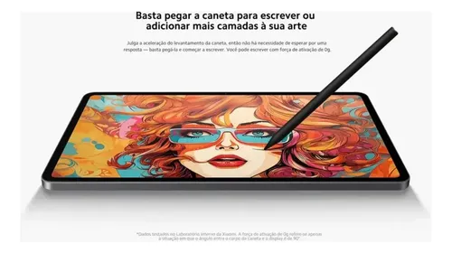 Caneta Focus Pen Xiaomi Pad 7 | 7 Pro Rejeição De Palma Mão