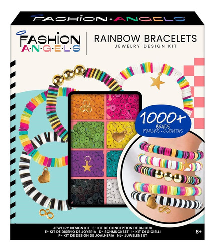 Set Para Armar Pulseras Rainbow Fashion Angels 1000 Cuentas