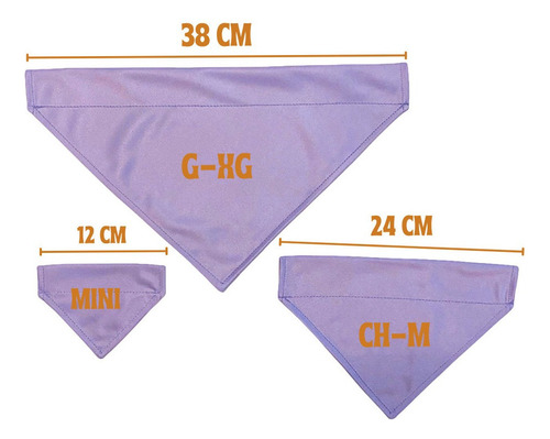 Vulpez Kit D 3 Bandanas Perro Personalizada Paliacate Collar