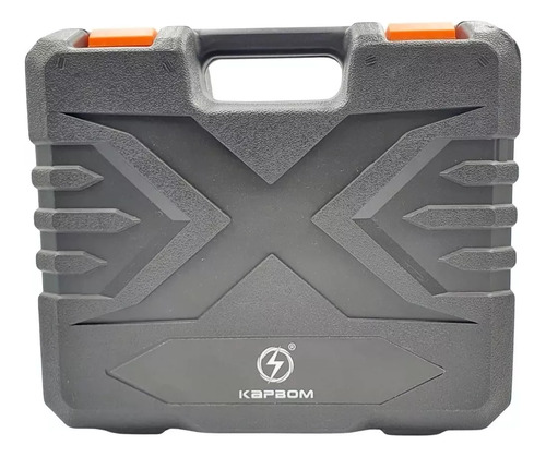 Parafusadeira Furadeira Bateria 21v Profissional Com Maleta Cor Amarelo 110v/220v