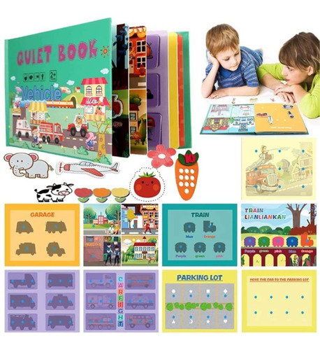 Libro Tranquilo, Libro Interactivo Montessori Juguetes Para