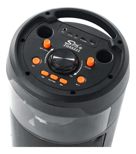 Parlante Torre Portatil Bluetooth Zqs8223 Con Efecto De Luce