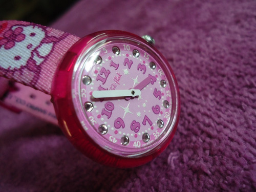 Flik Flak  Hello Kitty Reloj Retro Suizo Para Dama