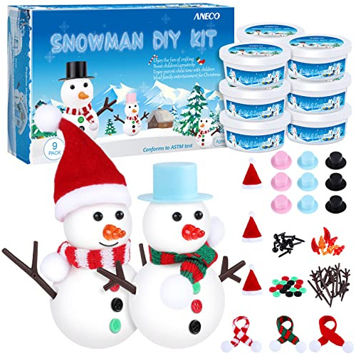 9 Pack Christmas Snowman Diy Craft Kit Build Snowman Ai...