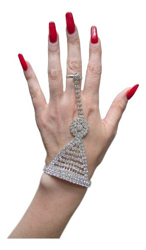 Pulsera Con Anillo Árabe Strass