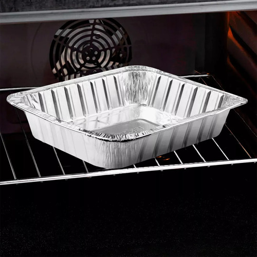 Charolas Bandeja Desechable Pollera Aluminio 33x26cm 100 Pzs