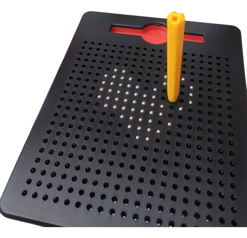 Juego Pizarra Magnetica Dibujo Con Imanes Niños 380 P Negro Y Rojo