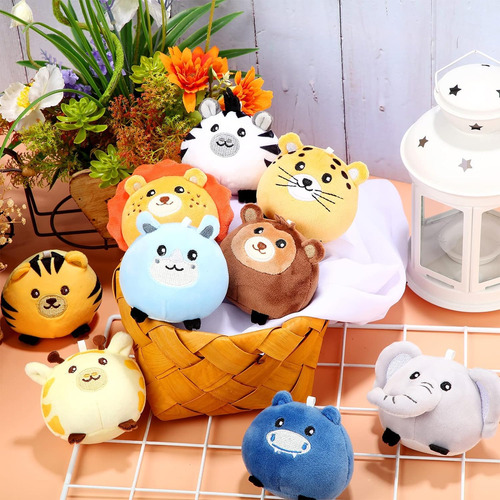 Skylety 9 Pcs Mini Plush Farm Animales De Peluche Animales D