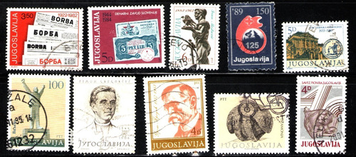 Yugoslavia Varias Conmemorativas Usadas