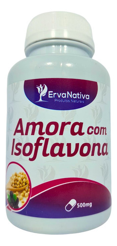 Amora Com Isoflavona 100 Cápsulas 500mg Hormônios Da Mulher Sabor Neutro