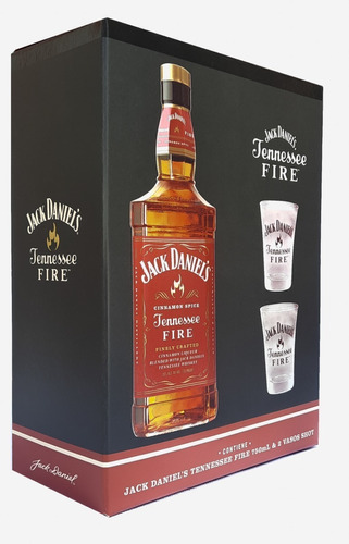 Pack Jack Daniels Fire 750cc + 2 Vasos