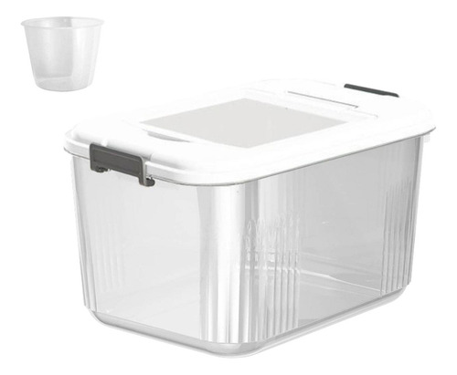 Contenedor De Almacenamiento De Arroz Premium: 17,5 Kg