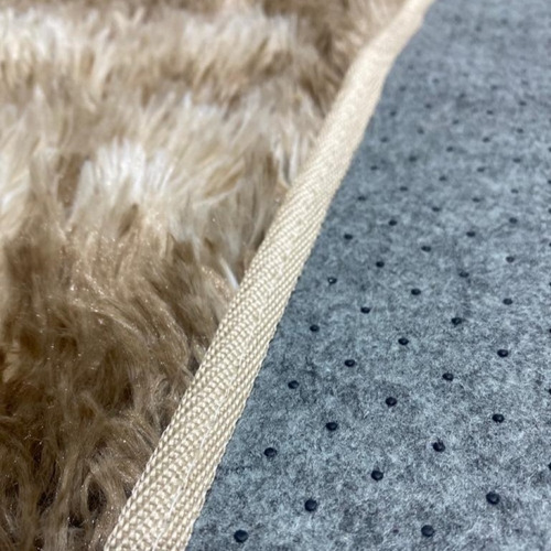 Felpudo antideslizante para sala de estar, tamaño pequeño, 1,40 x 1,00 m, color beige mezclado