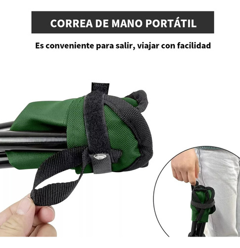 Banco Plegable 50cm Portabilidad Para Acampar Y Pescar