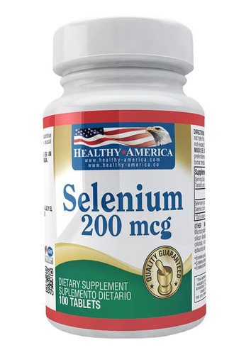 Selenium Healthy America 200mcg X 100 Tabletas