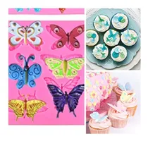 Comprar Molde Silicona Mariposas Hadas ,fondan,porcelana,reposteria