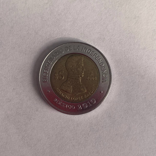 Moneda De Colección De 5 Pesos, Ignacio López Rayón