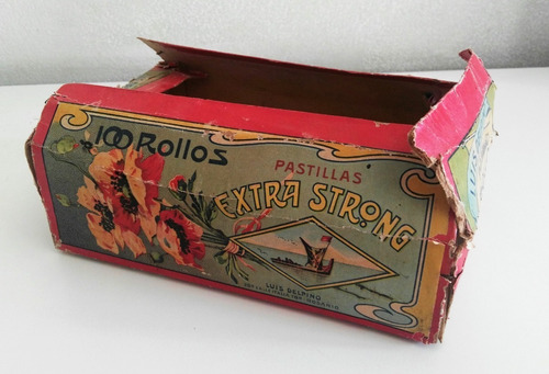 Antiguo Envoltorio/caja Pastillas Rollo - Extra Strong