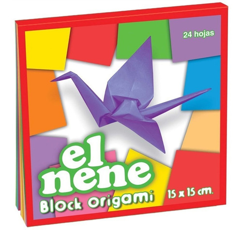 Block Origami 15x15 El Nene Color X24 Hojas