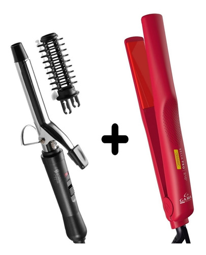 Imagem 1 de 9 de Prancha De Cabelo Gama Profissional 410°f Cacheador Titanium