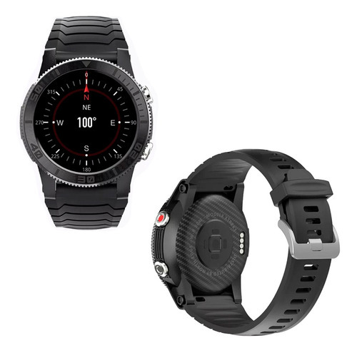 Smartwatch North Edge X Trek Gps Esportivo Cor da caixa Preta Cor da pulseira Preta Cor do bisel Preto Desenho da pulseira Padrão