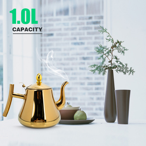 With Strainer Stainless Steel Teapot Kettle