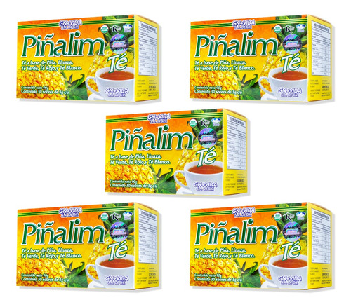 Té Piñalim (30 Sobres) Gn+vida X5 Piezas (30 Sobres C/u)