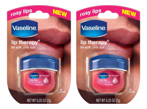 Vaseline Lip Therapy Rosy Lips 7gr X 2un